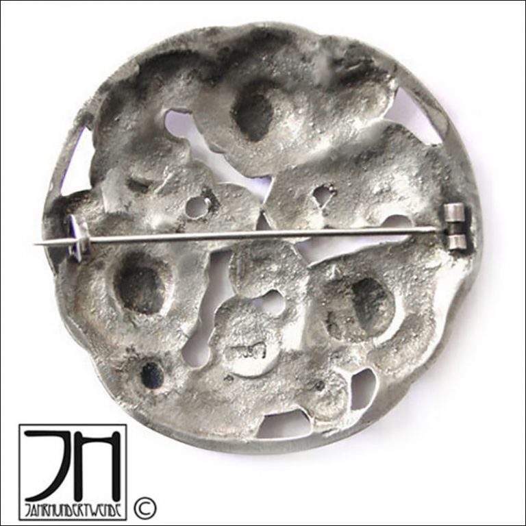 Große Jugendstil Brosche Silber signiert large art nouveau silver brooch