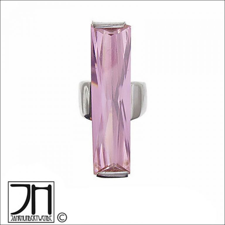 XXL Sterling Silber Ring Italy rosa Edelstein silver ring pink gem stone